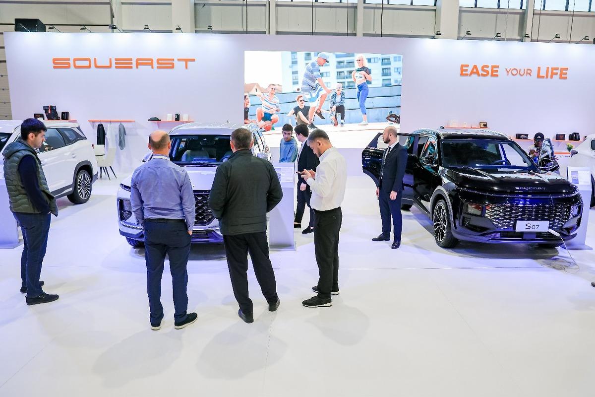 Бренд SOUEAST успешно презентовал кроссоверы S09 и S07 на выставке Automechanika Tashkent 2024.